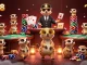 Net88 meerkats winning chips at a vibrant online casino with poker themes.