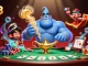 Engage in thrilling gameplay at hi88 com with an exciting 3D casino scene featuring dynamic characters and poker elements.