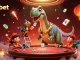 Fabet engages players with vibrant casino scenes featuring a dinosaur dealer and thrilling poker action