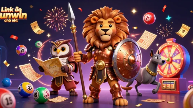 Experience the excitement of gambling with Link vào Sunwin chính thức featuring vibrant lottery elements and lucky characters.
