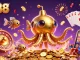 Engage with sv88's thrilling casino action featuring a golden kraken submarine surrounded by dynamic gaming elements.