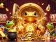 Engage in thrilling gaming action with 9bet's vibrant 3D casino scene featuring gold coins and slot elements.