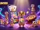 Experience the thrilling action at MAGNUM188's casino with unique meerkat characters managing games.