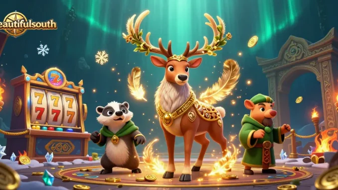 Join the beautifulsouth gaming adventure with thrilling slot reels and enchanting characters.