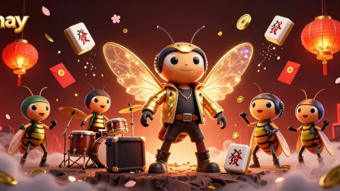 Engage with the vibrant casino scene featuring hay-themed elements and characters in action.