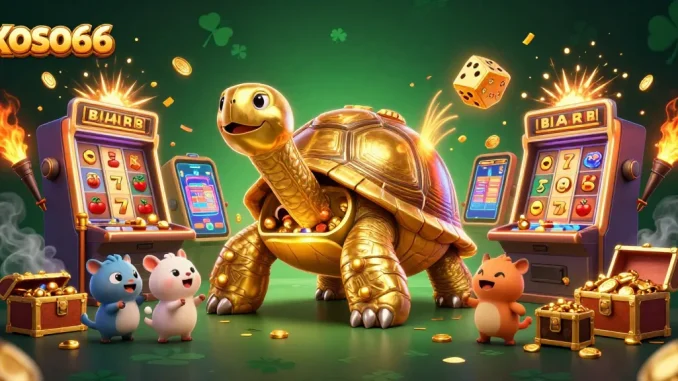 XOSO66 invites players to enjoy dynamic slots and jackpots with vibrant characters in this exciting 3D casino scene.