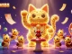 Engage with QQCASH188's vibrant lottery scene featuring golden fireflies and dynamic casino elements.