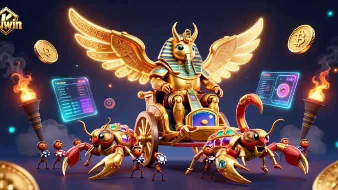 Engage with Kuwin's thrilling casino experience showcasing vibrant characters and dynamic game elements.