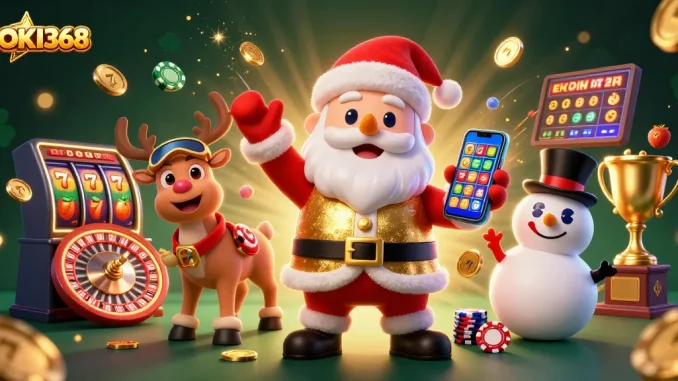 Experience excitement with HOKI368, where Santa and friends celebrate jackpot slots in style!