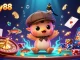 Spins the lucky88 roulette while baby Nessie and friends celebrate with coins and excitement.