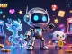 Engage with HOKI368 through an exciting 3D scene illustrating casino gaming elements and vibrant characters.