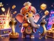 xem bóng đá gavangtv showcases vibrant casino elements and characters in action-packed 3D illustration.