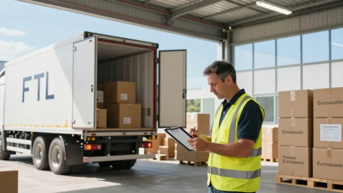 LKW Spedition in Dortmund: Effiziente Logistik im modernen Lager mit Frachtkoordination.