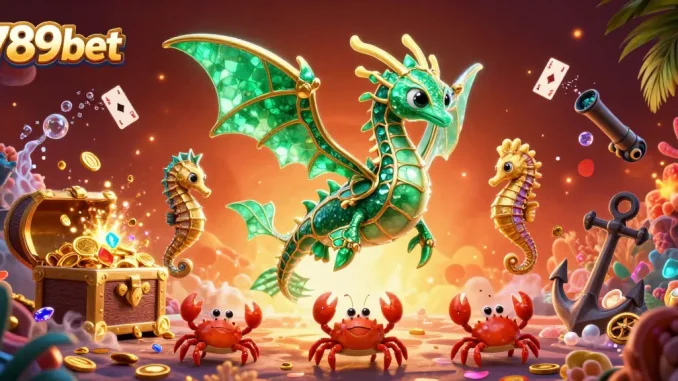 Experience the thrilling gameplay at 789bet with a vibrant sea dragon treasure scene.