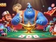 Experience thrilling gameplay at IDCASH88 with vibrant casino imagery and dynamic poker action.