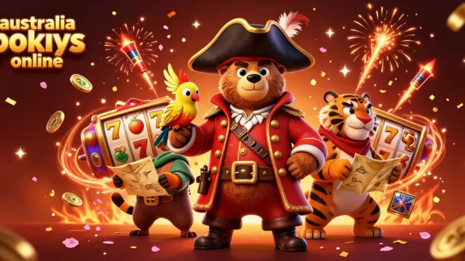 Play exciting australia pokies online with vibrant scenes featuring 3D pirate characters and rich gaming elements.