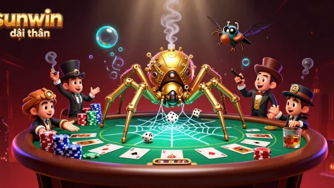 Engage in thrilling gameplay with sunwin đổi thưởng as the steampunk spider weaves golden webs of fortune.