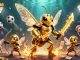 Experience the thrilling gameplay at IDCWIN88 alongside a giant samurai hornet and bee archers in a vibrant casino scene.