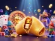 Experience the excitement of da88 with a vibrant 3D casino scene packed with golden treasures and lively characters.